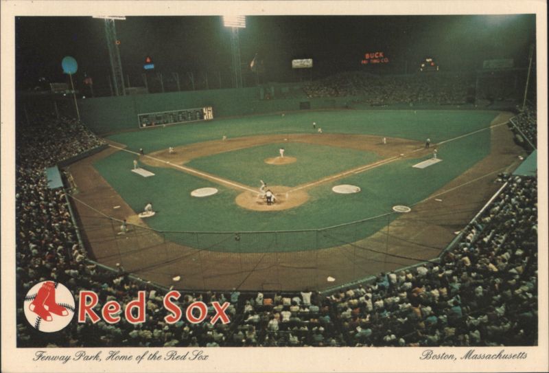 Night Baseball at Fenway Park, Home of the Red Sox Boston Massachusetts