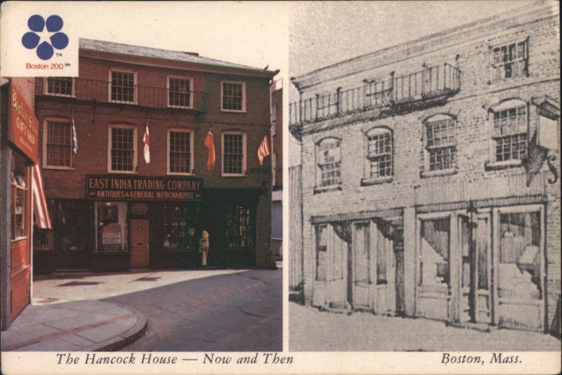 The Hancock House (1660) Now and Then Boston Massachusetts