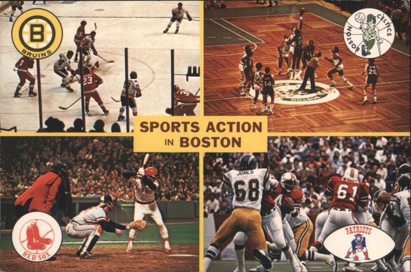 Major League Sports: Bruins, Celtics, Red Sox, Patriots Boston Massachusetts