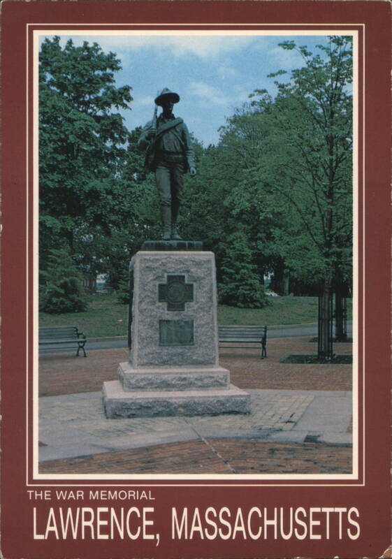 War Memorial Soldier Statue and Monument Lawrence Massachusetts