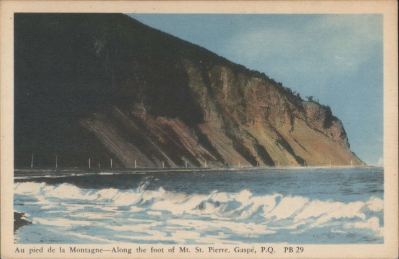 Along the Foot of Mt. St. Pierre, Gaspé QC Canada