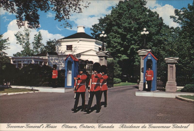 Changing the Guard at Rideau Hall, Governor-General's House Ottawa ON Canada