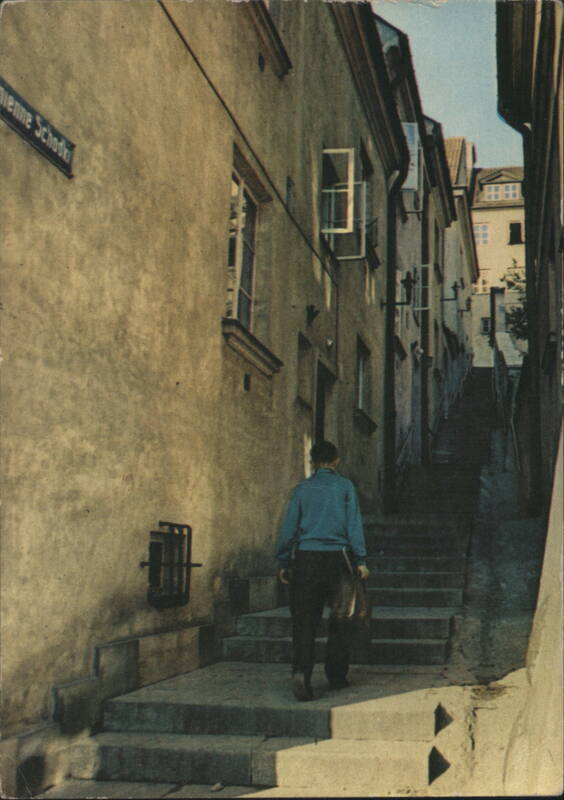 Kamienne Schodki Street Scene Warsaw Poland H. Pawlak
