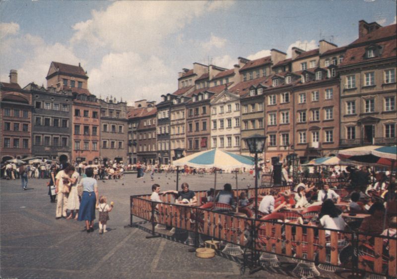 Rynek Starego Miasta, Old Town Market Square Warsaw Poland