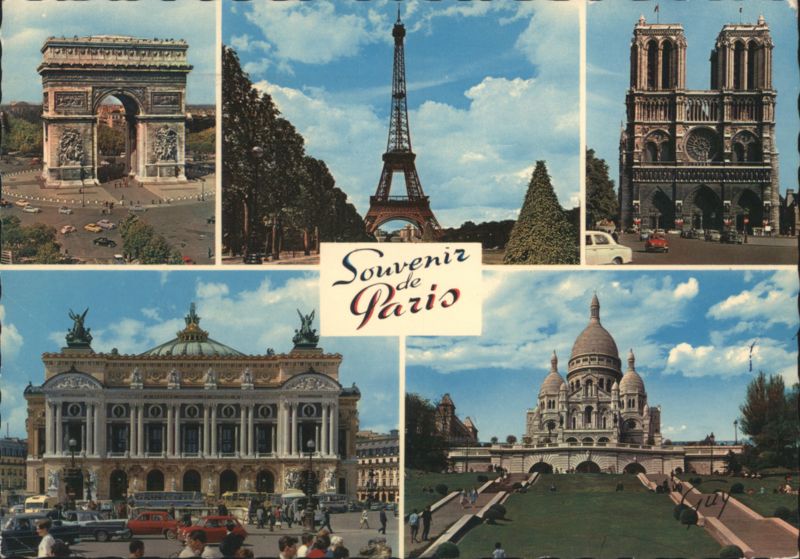 Souvenir de Paris Multi-View Landmarks France