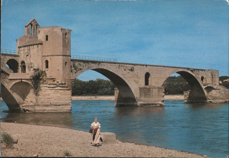 Le Pont Saint-Bénézet and the Rhône River France