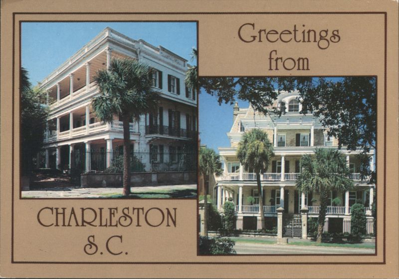 Historic South Battery Homes and Gardens Charleston South Carolina
