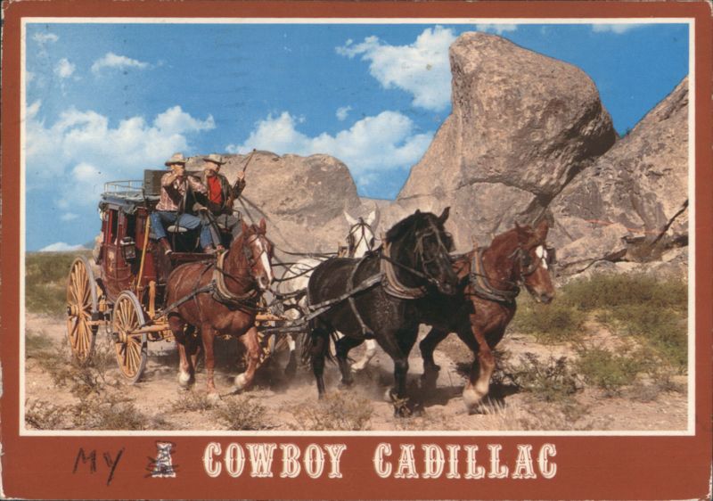 Arizona Cowboy's Cadillac Stagecoach in the Desert