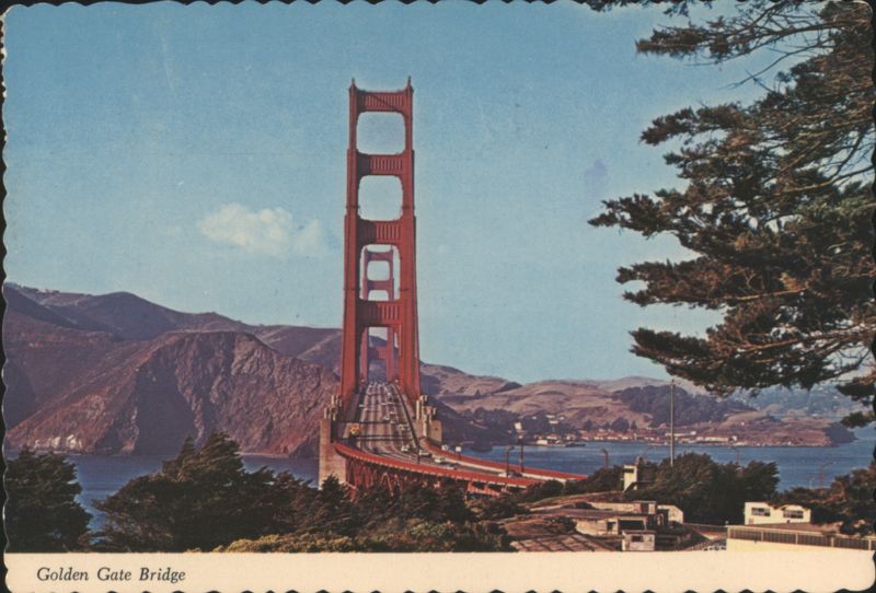 Golden Gate Bridge from the Presidio looking North San Francisco California