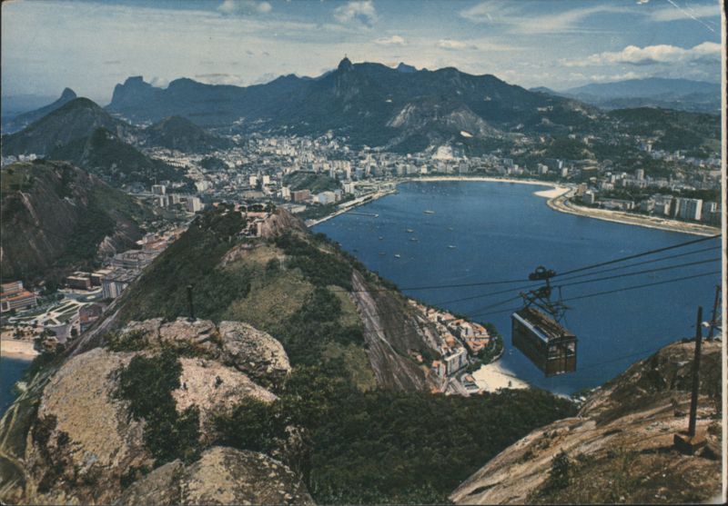 Bird's Eye View from Sugar Loaf Mountain Rio de Janeiro Brazil