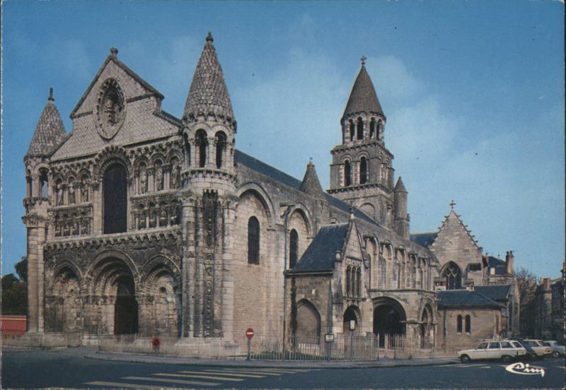 Eglise Notre-Dame-la-Grande, Vue Générale Poitiers Vienne France