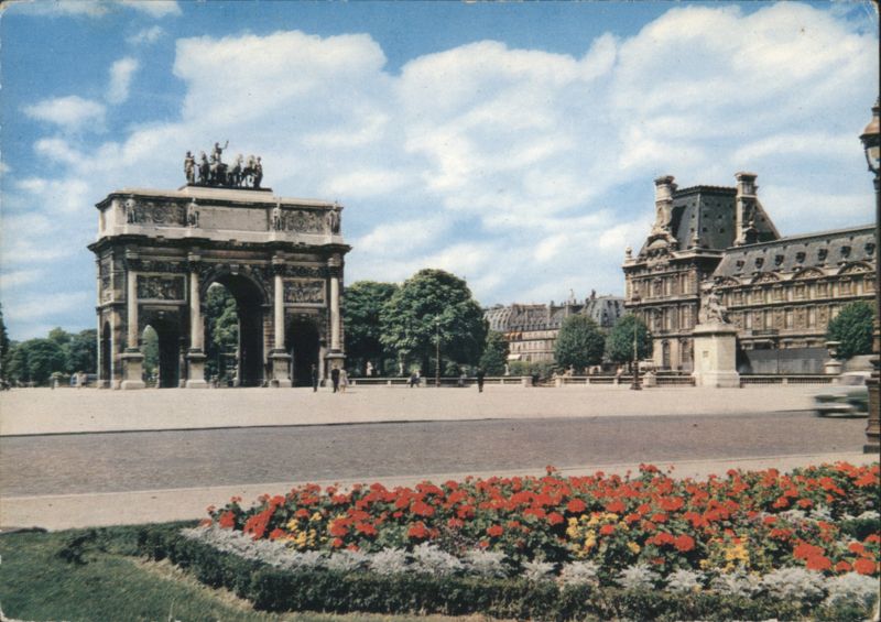 Arc de Triomphe du Carrousel and the Louvre Paris France