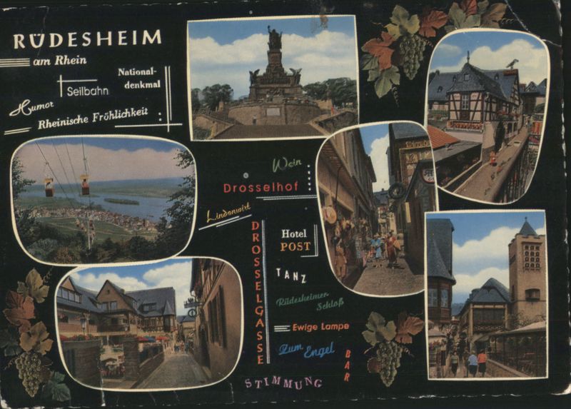 Rüdesheim am Rhein Multi-View, Nationaldenkmal & Seilbahn Germany