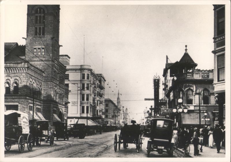 Corner of 7th and K Streets with Ochsner Office Building Sacramento California