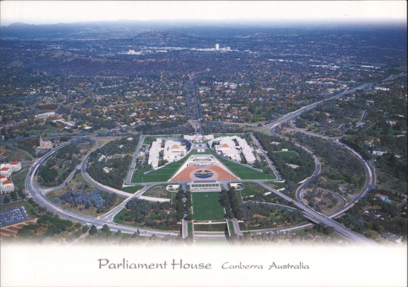 Parliament House Aerial View Canberra ACT Australia