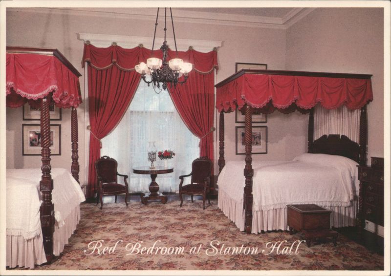 Red Bedroom at Stanton Hall Natchez Mississippi Hubert A. Lowman