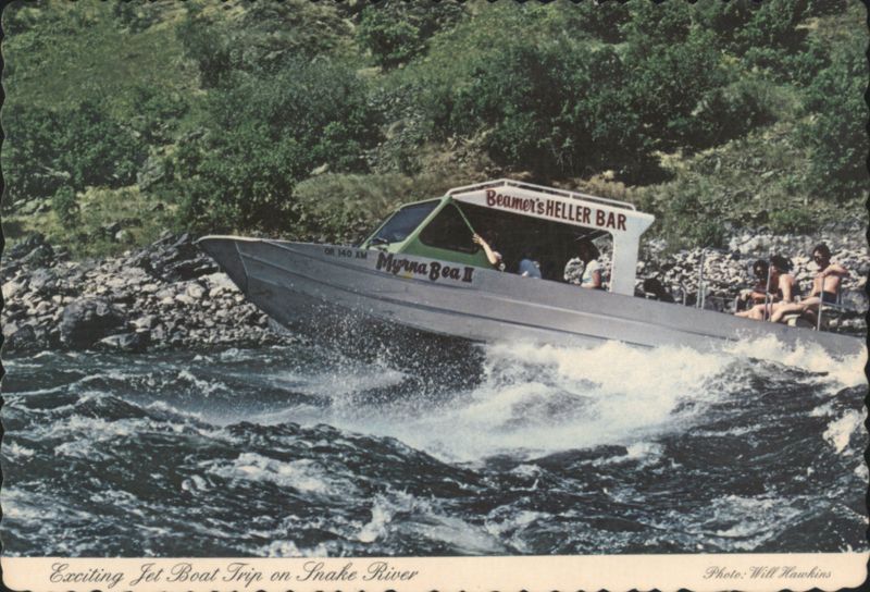 Jet Boat Myrna Bea II on the Snake River, Hells Canyon Idaho
