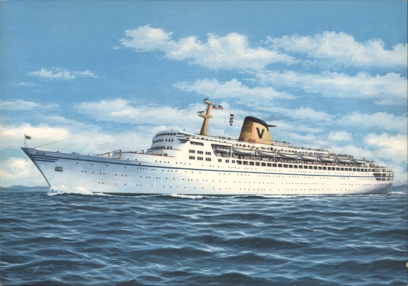 Sitmar Cruises t.s.s. Fairsea & t.s.s. Fairwind Luxury Twins