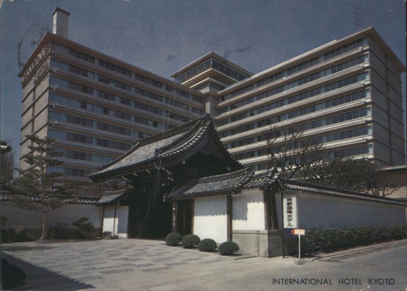 International Hotel Kyoto with Traditional Gate Japan
