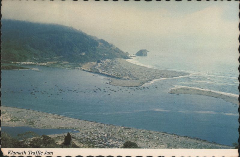Klamath Traffic Jam, Salmon Trolling at River Mouth California