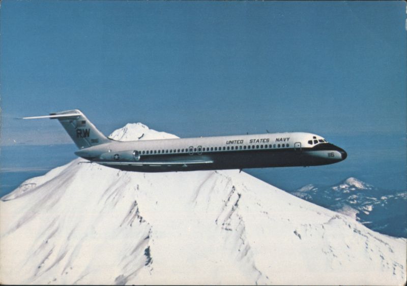 U.S. Navy C-9B McDonnell Douglas Aircraft in Flight