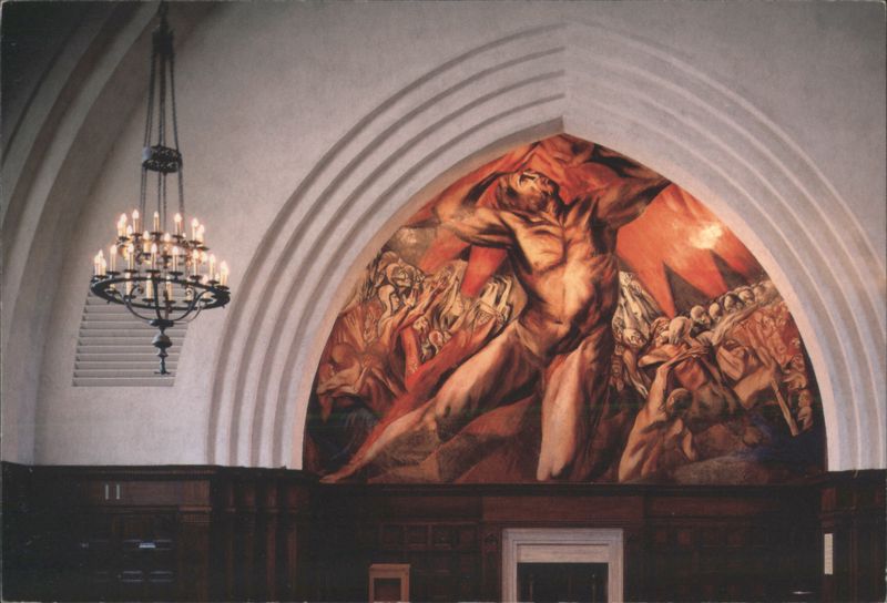 Prometheus Fresco by José Clemente Orozco, Frary Dining Hall Claremont California