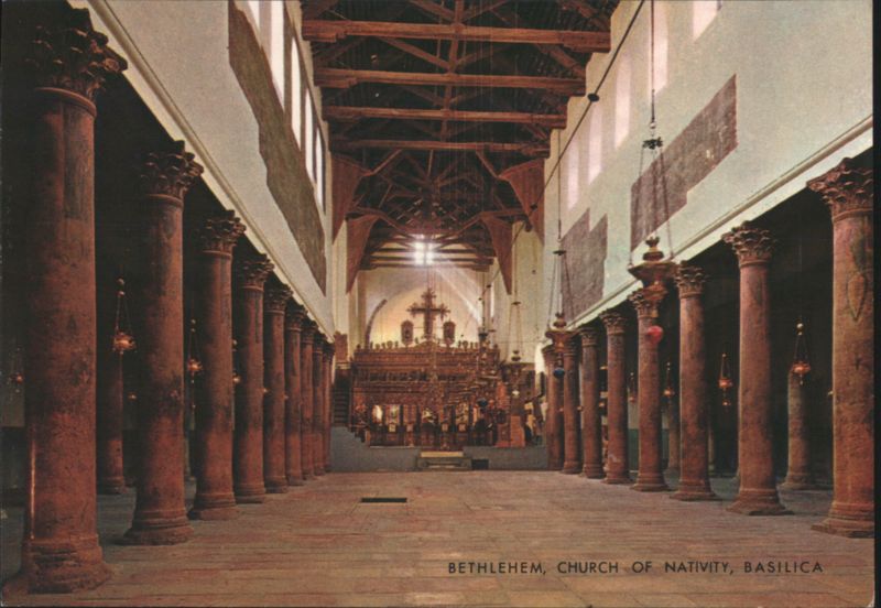 Church of the Nativity Basilica Interior Bethlehem Israel