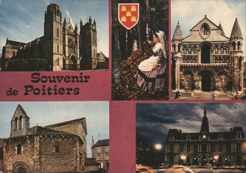 Souvenir de Poitiers Multi-View Landmarks France