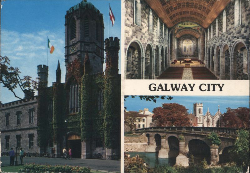 University College, Cathedral Interior & Salmon Weir Bridge Galway Ireland