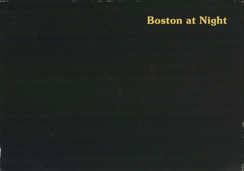 Boston at Night Humorous Novelty Souvenir Massachusetts