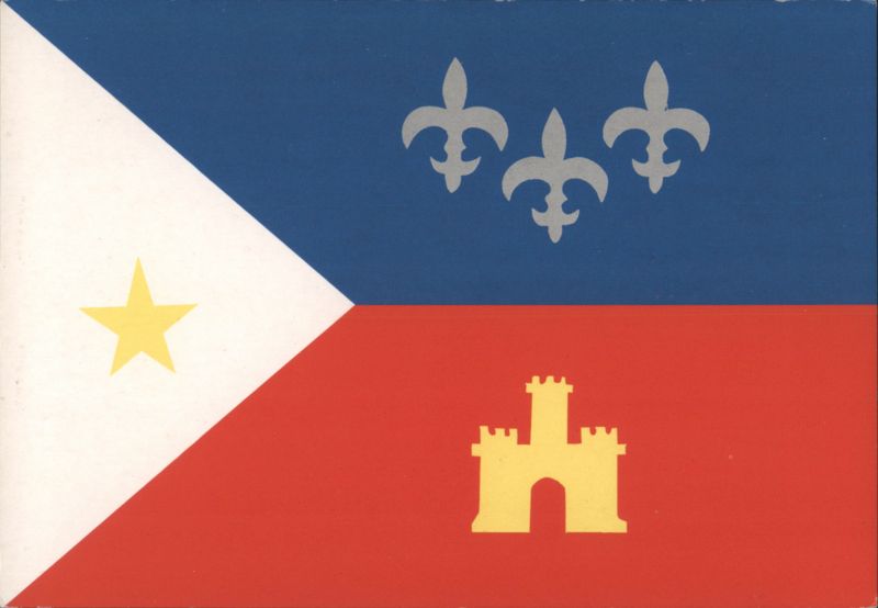 Official Louisiana Acadian Flag Flags