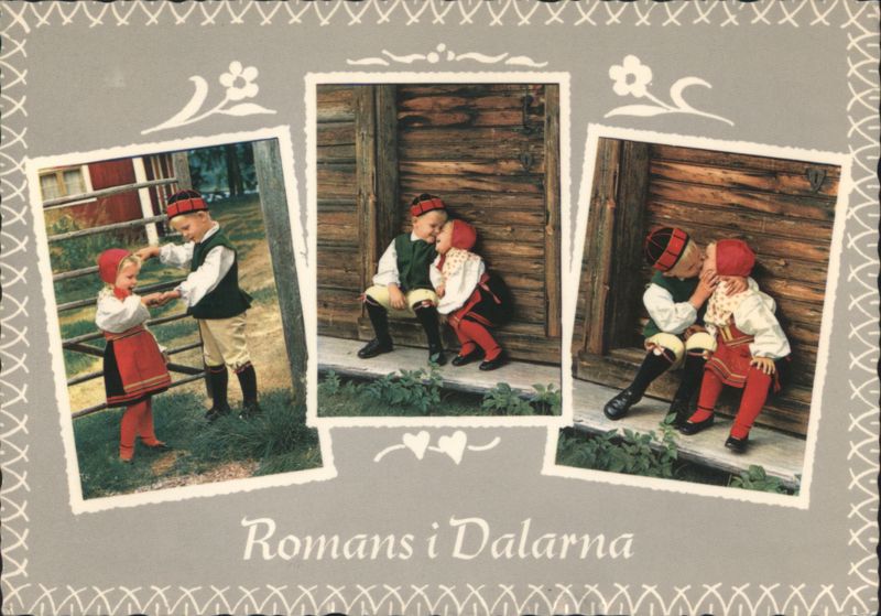 Romans i Dalarna Children in Swedish Folk Costumes