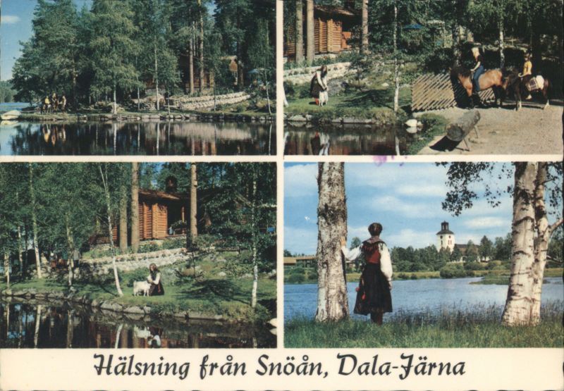 Snöån and Järna Church, Dala-Järna Sweden
