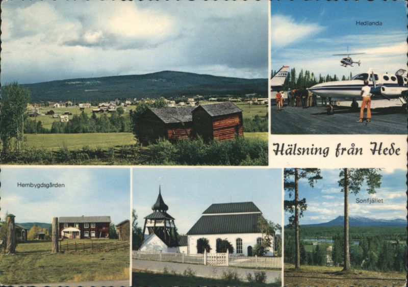 Multi-View of Hede: Hedlanda, Hembygdsgården, Sonfjället Sweden