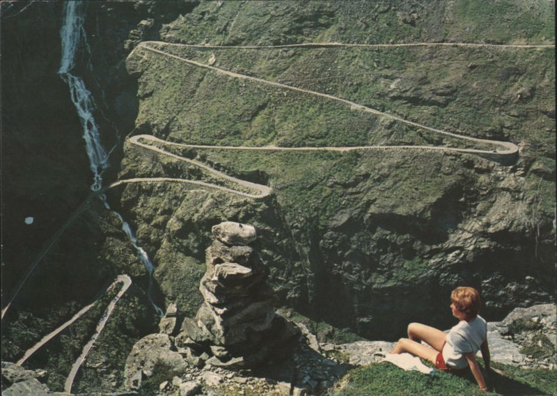 View of Trollstigvegen (The Giants' Road) Norway