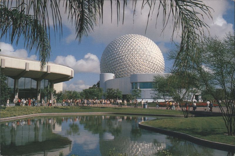 Spaceship Earth and CommuniCore, Future World, Epcot Center Lake Buena Vista Florida