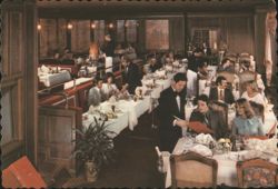 La Tour Restaurant, Indiana National Bank Tower Postcard