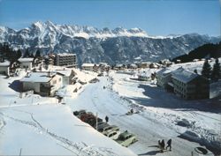 Tannenbodenalp, Flumserberge Winter Mountain View Postcard