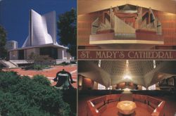 St. Mary's Cathedral Exterior and Interior Views Postcard