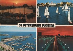 Multi-View of The Pier, Waterfront Park, and Bayfront Postcard
