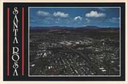 Birds-Eye View of Santa Rosa & Mount Saint Helena Postcard