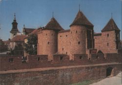 Barbakan Fortifications and Defensive Walls Postcard