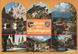 Berchtesgaden Landmarks & Alpine Scenery Multi-View Postcard