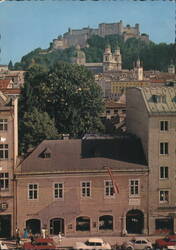 Mozart's Dwelling-House and Hohensalzburg Fortress Postcard