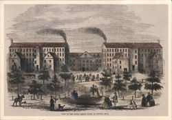 Boott Cotton Mills Wood Engraving Postcard