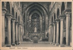 Interior of Monreale Cathedral (Duomo) Postcard
