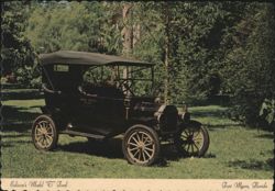 Edison's Model 'T' Ford at Edison Winter Home Postcard