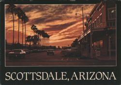West Main Street at Sunset Postcard