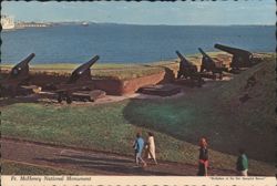 Ft. McHenry National Monument Civil War Battery Postcard