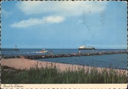 Cape May-Lewes Ferry Bound for Delaware Postcard
